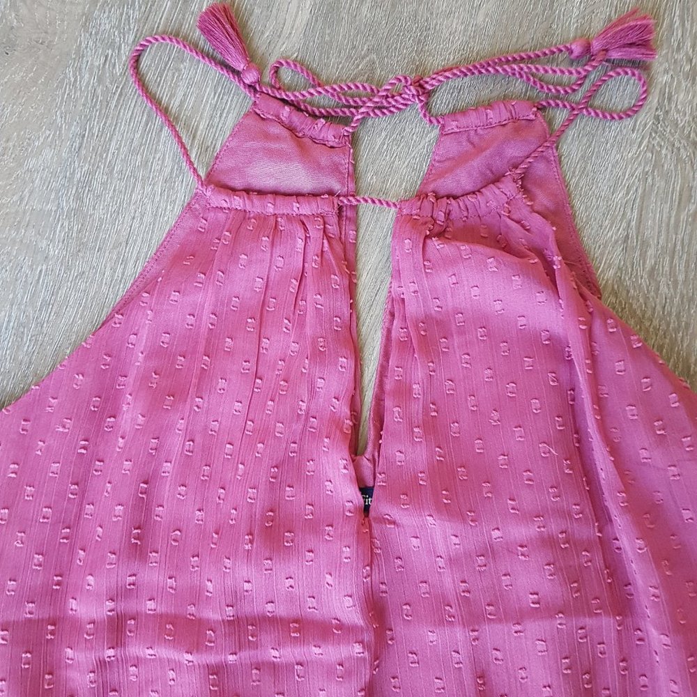 NWT Abercrombie Chiffon Sleeveless peplum top S - Picture 6 of 9